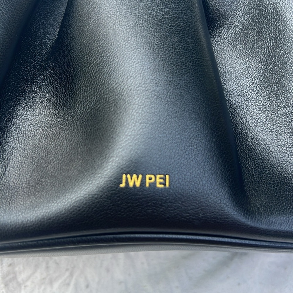 JW PEI Gabbi Ruched Hobo Handbag - Black - Picture 3 of 8